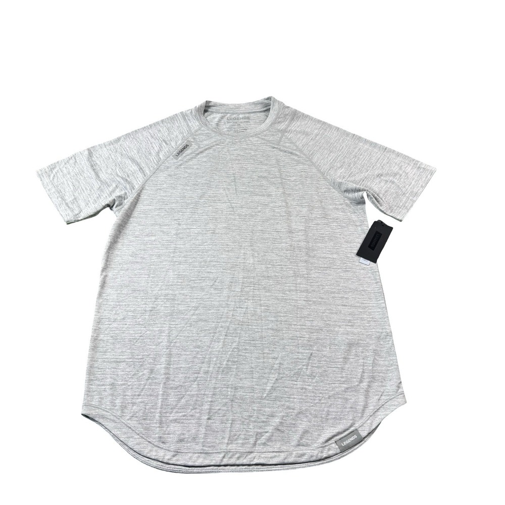 LEGENDS Gray Enzo Performance S/S Mens T Shirt Athletic Size M NWT